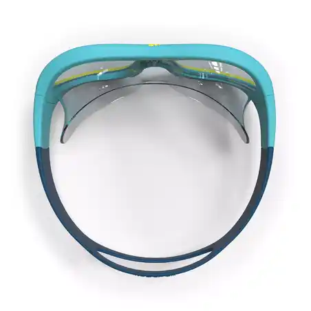 SWIMMING POOL MASK SWIMDOW SIZE S CLEAR LENSES - BLUE YELLOW