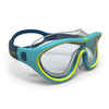 Plavecké okuliare Swimdow veľkosť S číre sklá modro-žlté