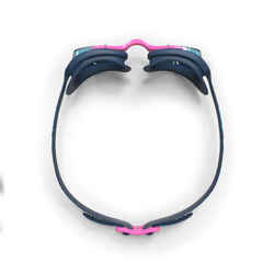 Simglasögon - XBASE PRINT storlek L ljusa glas marinblå/rosa/guld 