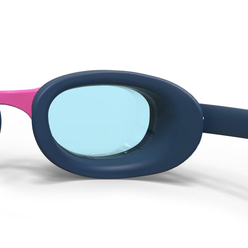 Lunettes De Natation - Xbase Print L - Verres Clairs - Marine Rose Or