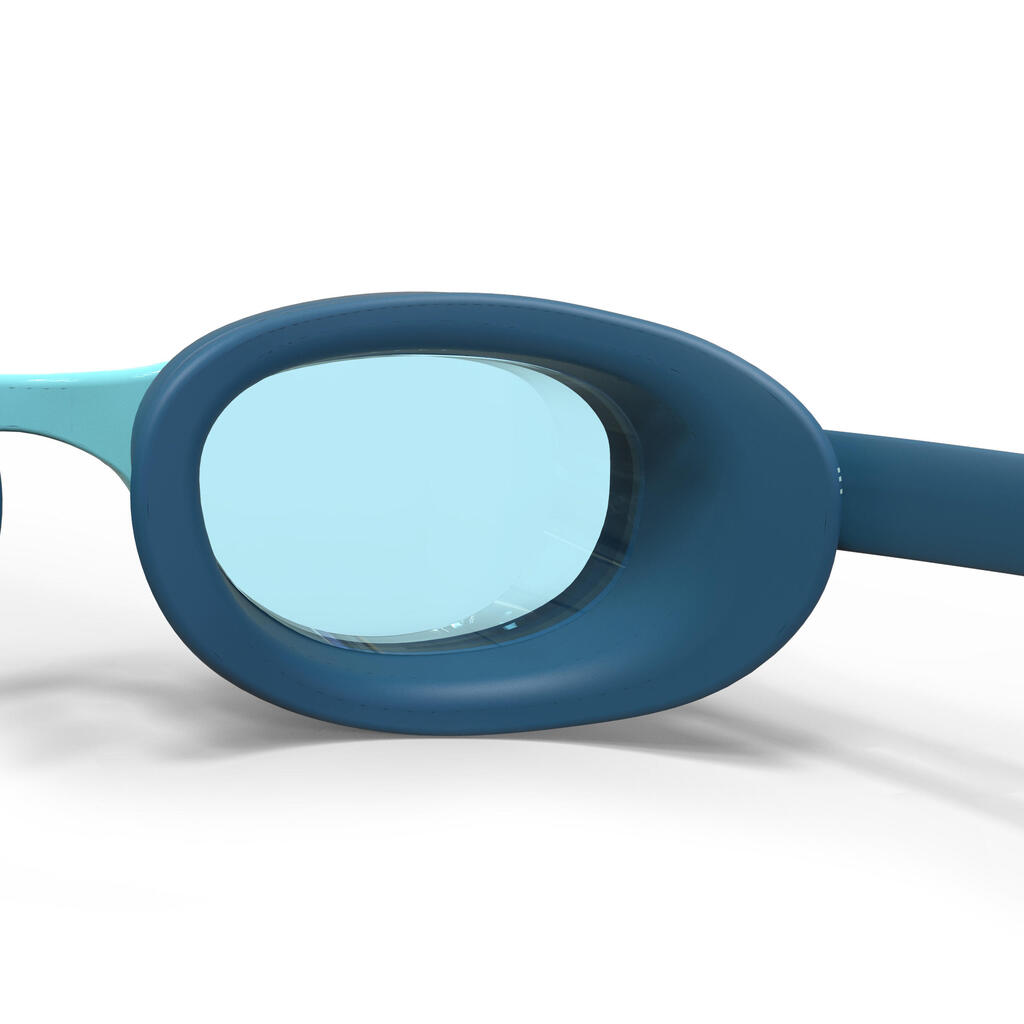 Lunettes De Natation XBASE - Verres Clairs - Taille Unique - Noir Bleu