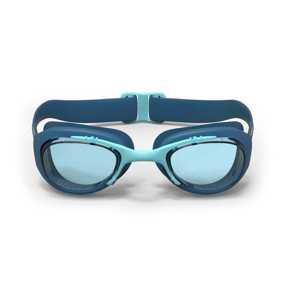 Lunettes De Natation XBASE - Verres Clairs - Taille Unique - Noir Bleu