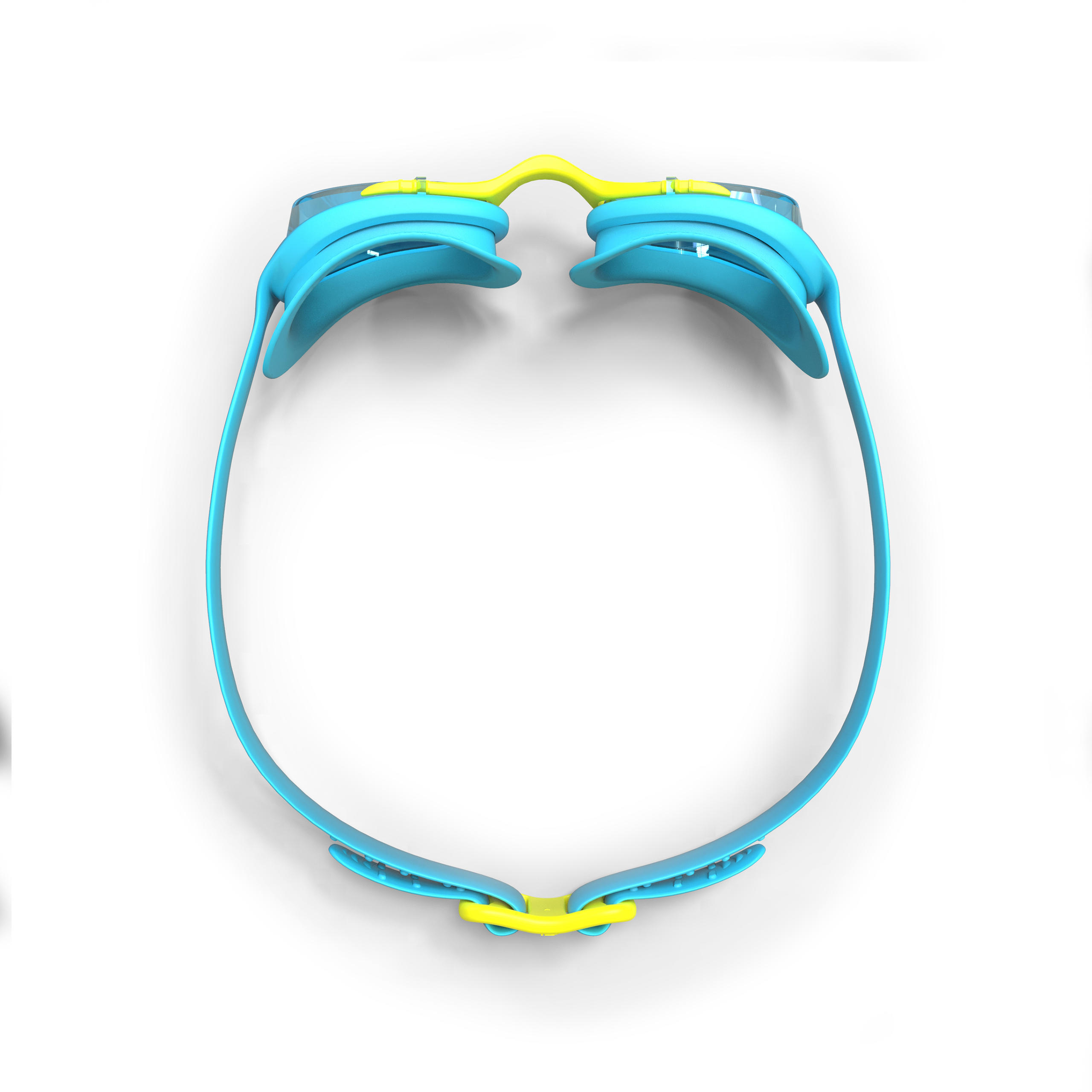 Swimming goggles XBASE - Clear lenses - Kids' size - Blue yellow 5/6