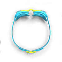 XBASE 100 KIDS SWIMMING GOGGLES -  CLEAR LENSES - BLUE / YELLOW