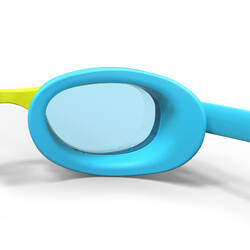 Swimming goggles XBASE - Clear lenses - Kids' size - Blue yellow