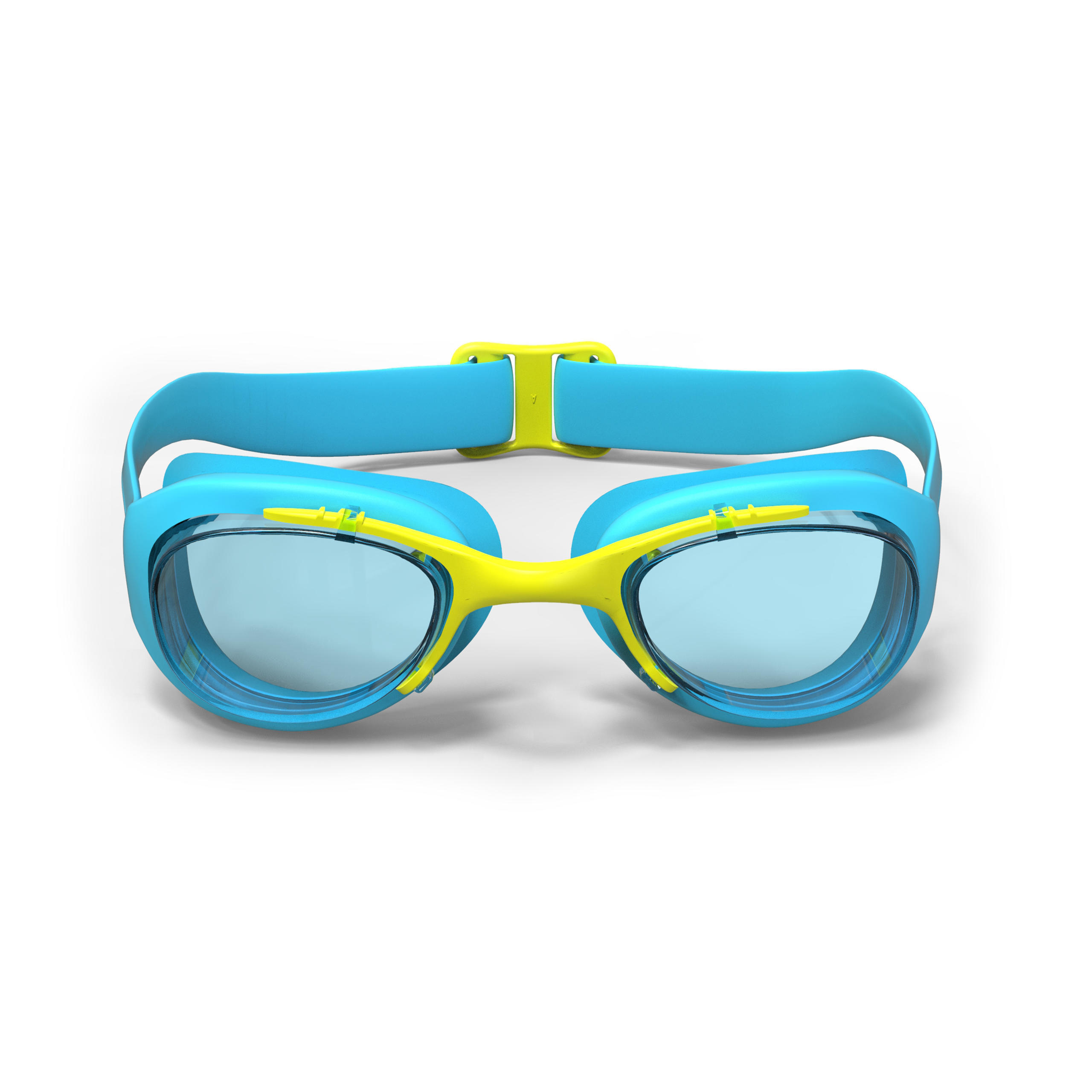 Swimming goggles XBASE - Clear lenses - Kids' size - Blue yellow 3/6