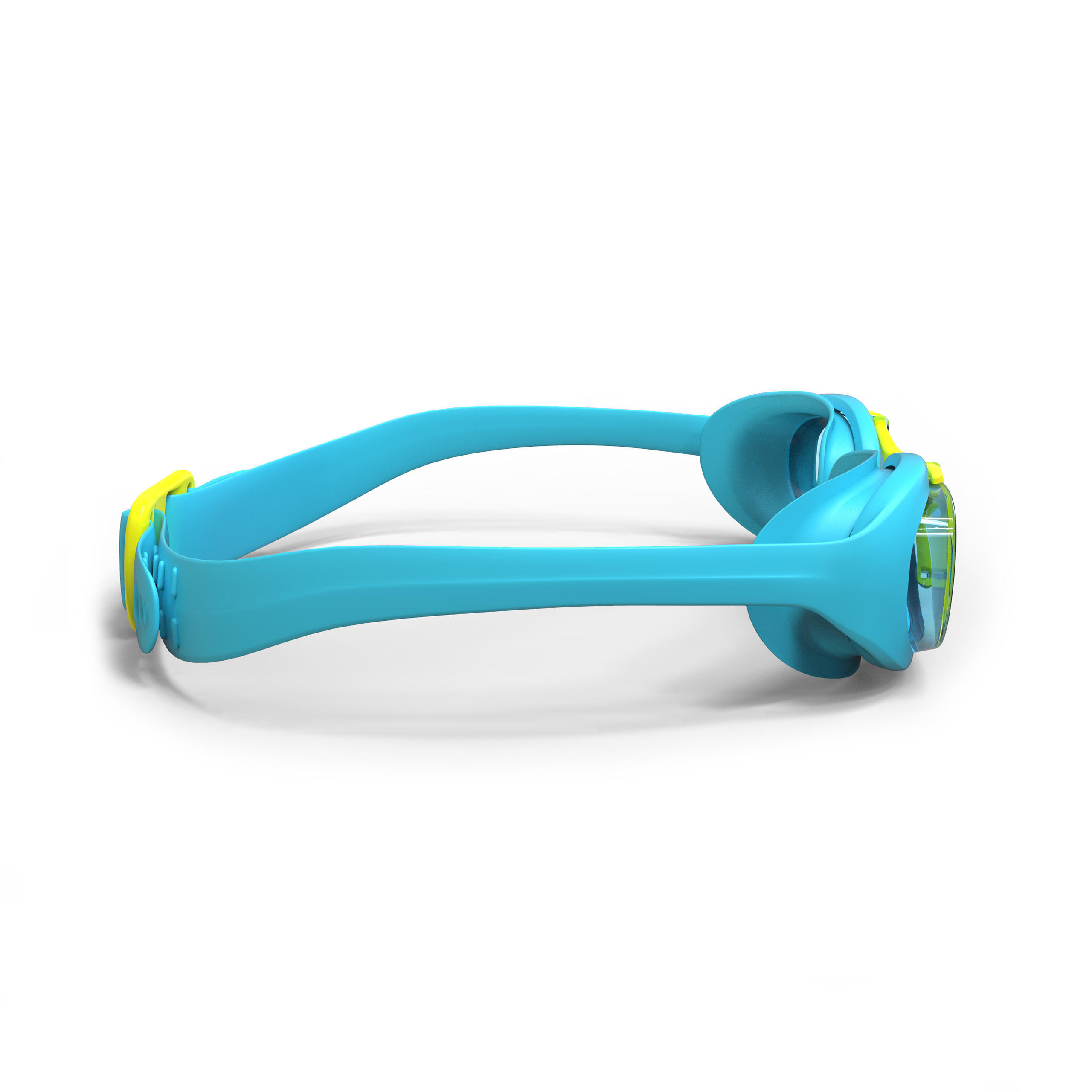 Swimming goggles XBASE - Clear lenses - Kids' size - Blue yellow 2/5