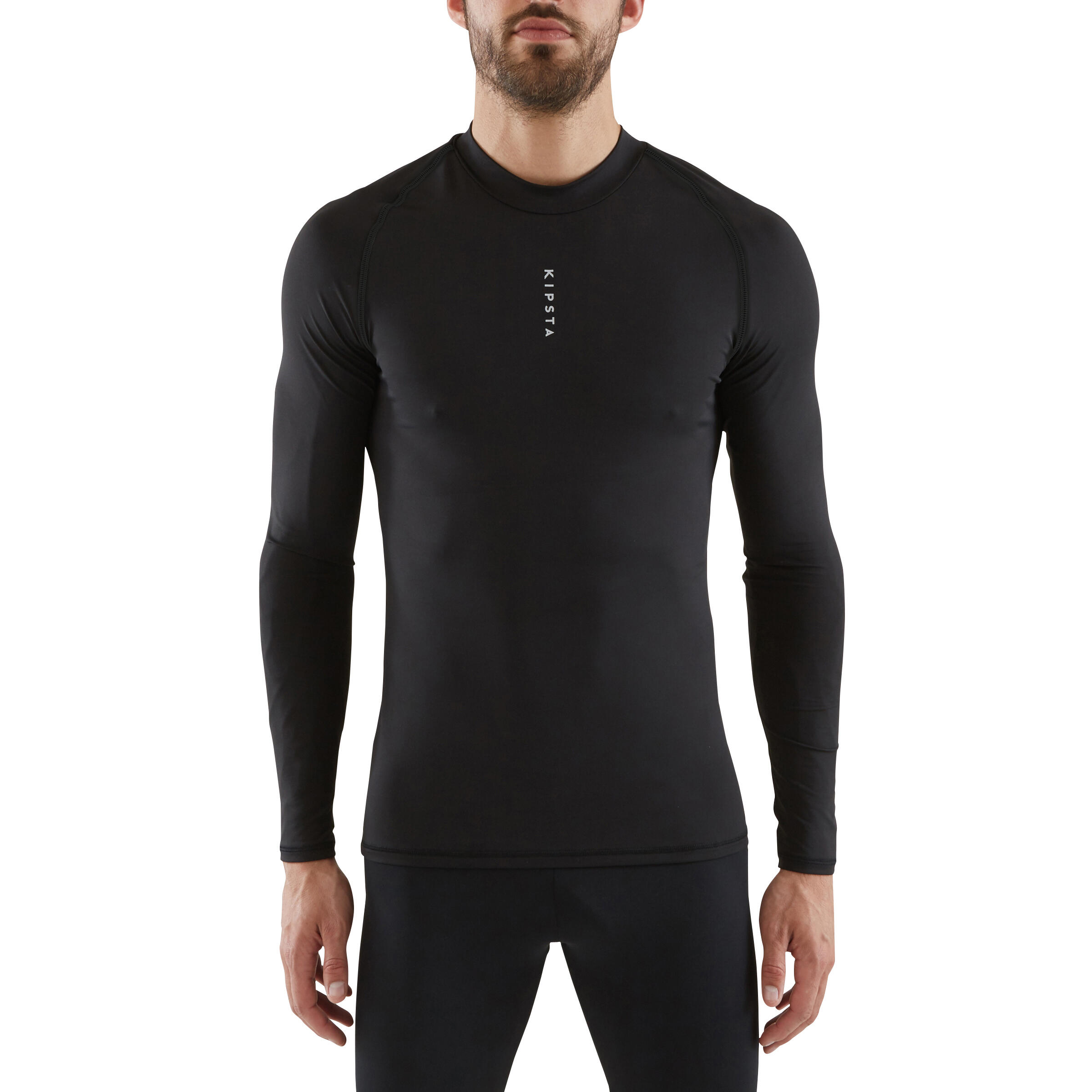 Camiseta Térmica Fútbol Kipsta Keepdry 100 Manga Larga Adulto Negro -  Decathlon