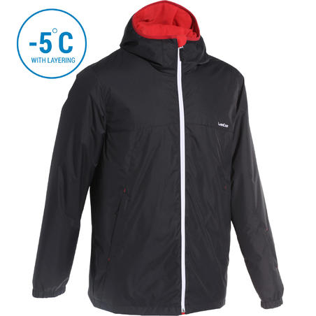 VESTE DE SKI HOMME 100 NOIRE