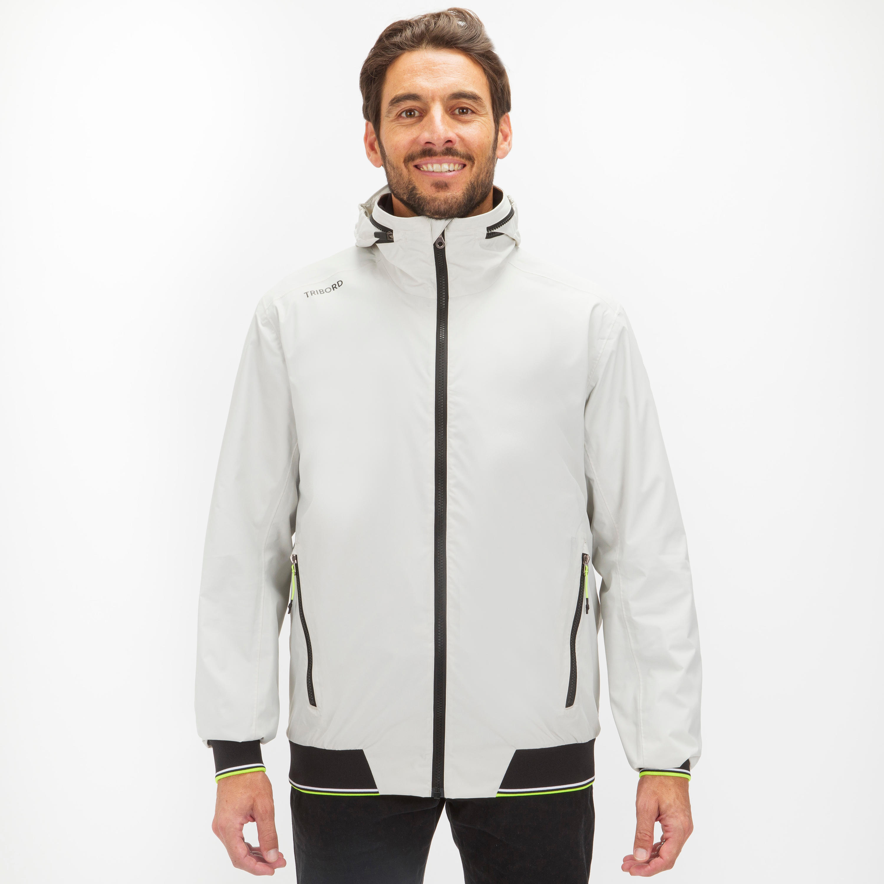 MEN'S SAILING YACHT RACING ANORAK RACE 100 - GREY 3/19