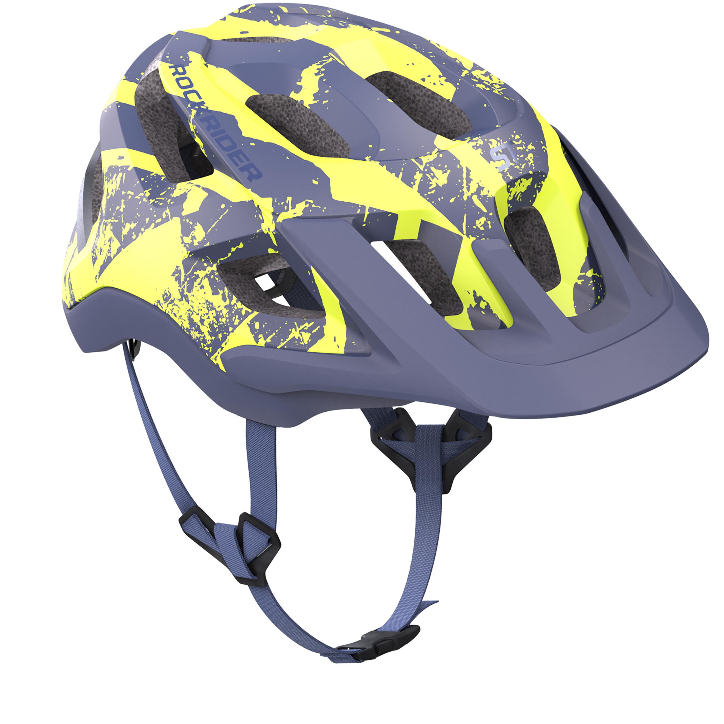 Mountain Bike Helmet ST 500 Yellow ROCKRIDER Decathlon