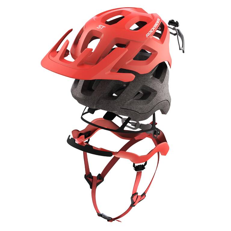 Mountain Bike Helmet ST 500 Red Decathlon