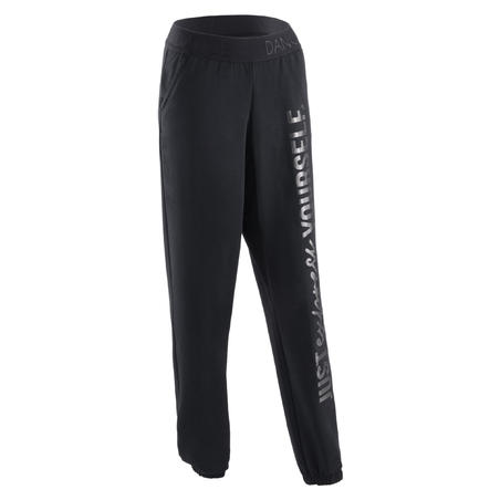 Pantalon danse moderne noir ample femme