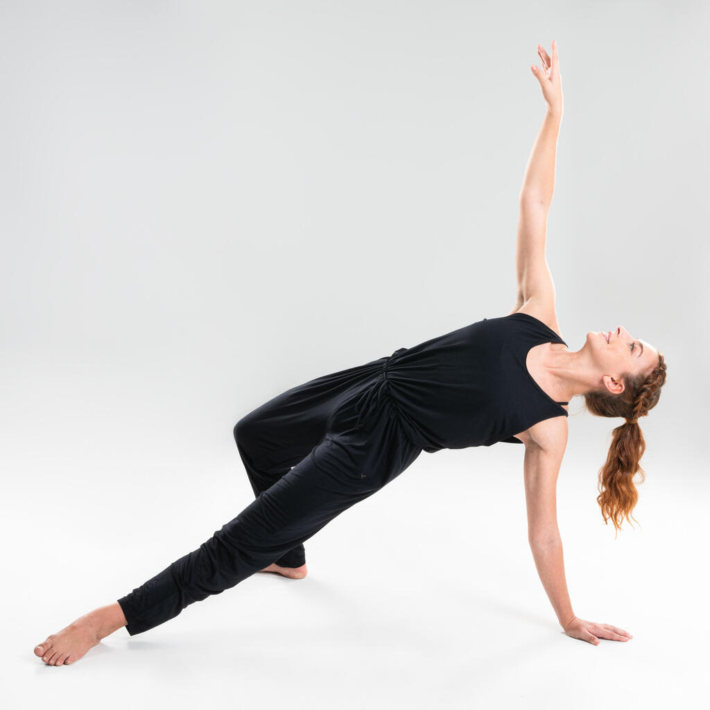Women's Loose Modern Dance Jumpsuit - Black