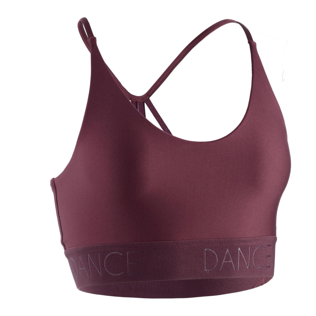 Women's Modern Dance Bra - Dark Pink