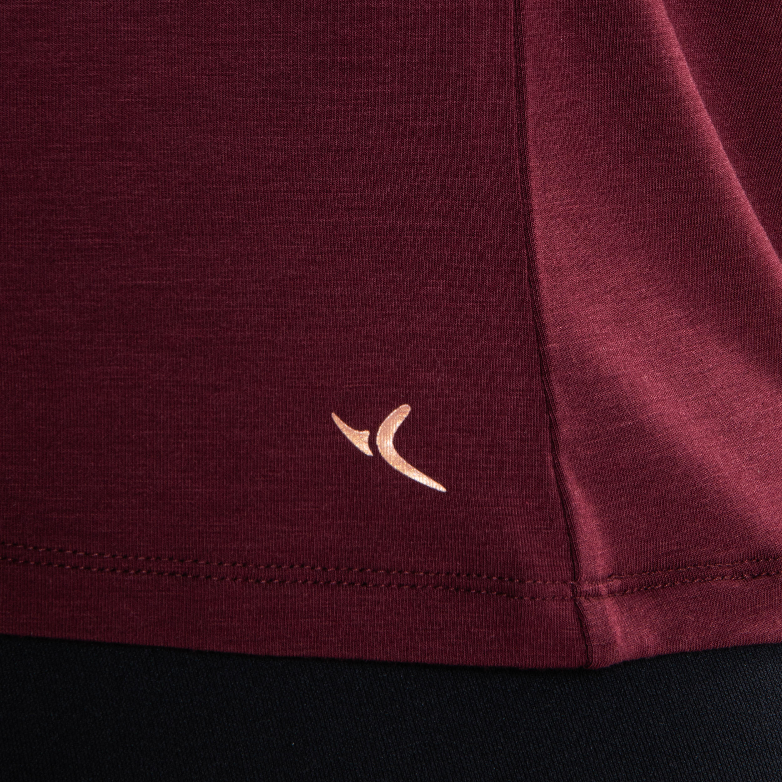 Asics t sale shirt femme bordeaux