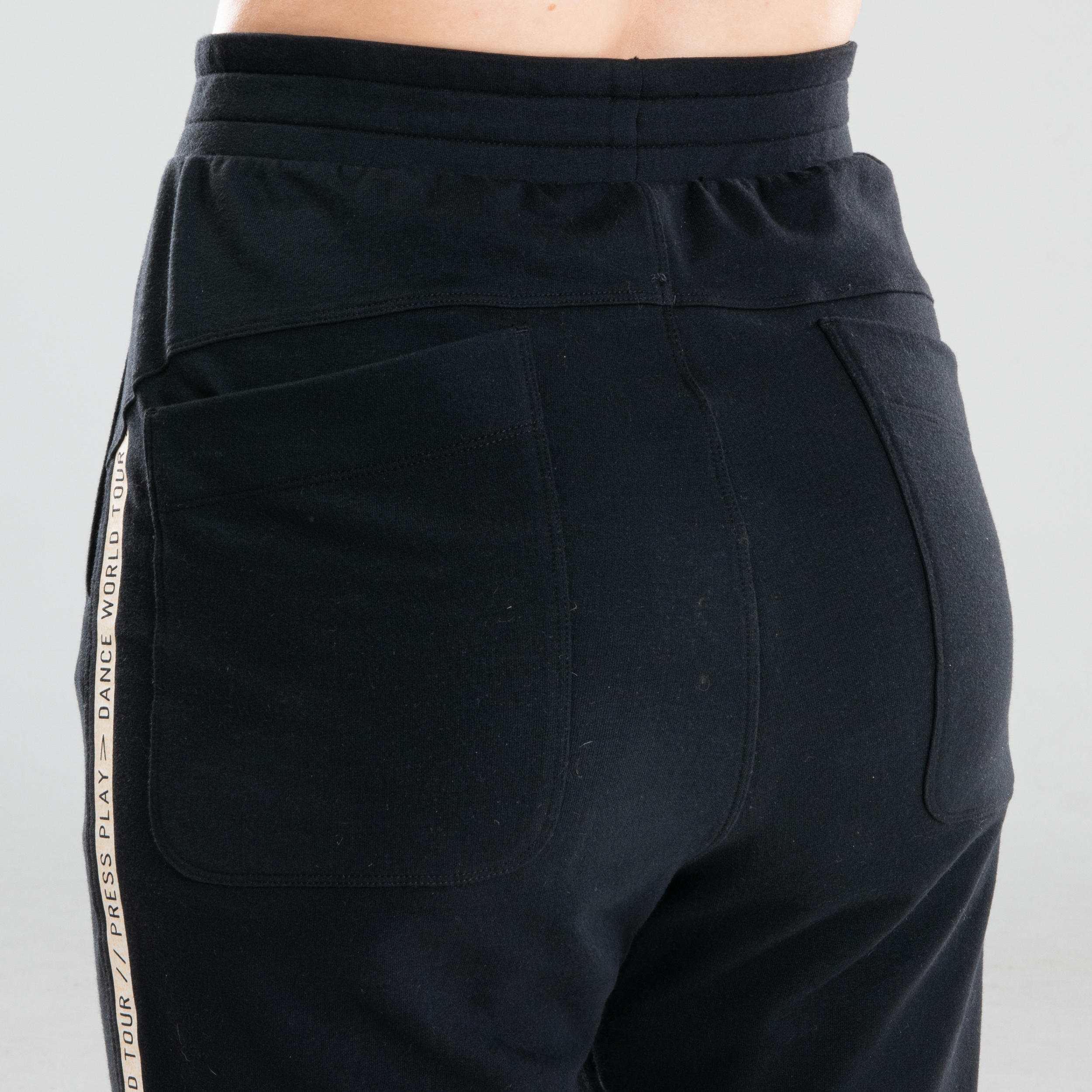 Women's Urban Dance Tapered Bottoms - Black/White Stripes 8/12