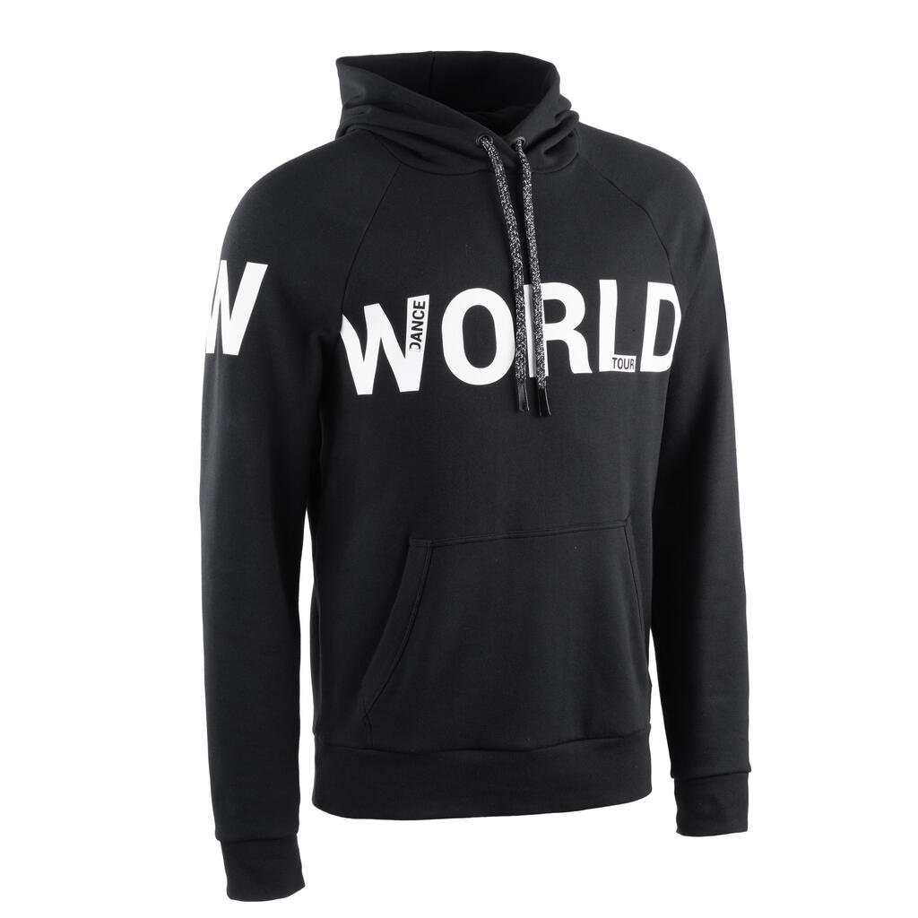 Urban dance hooded sweatshirt - black with print