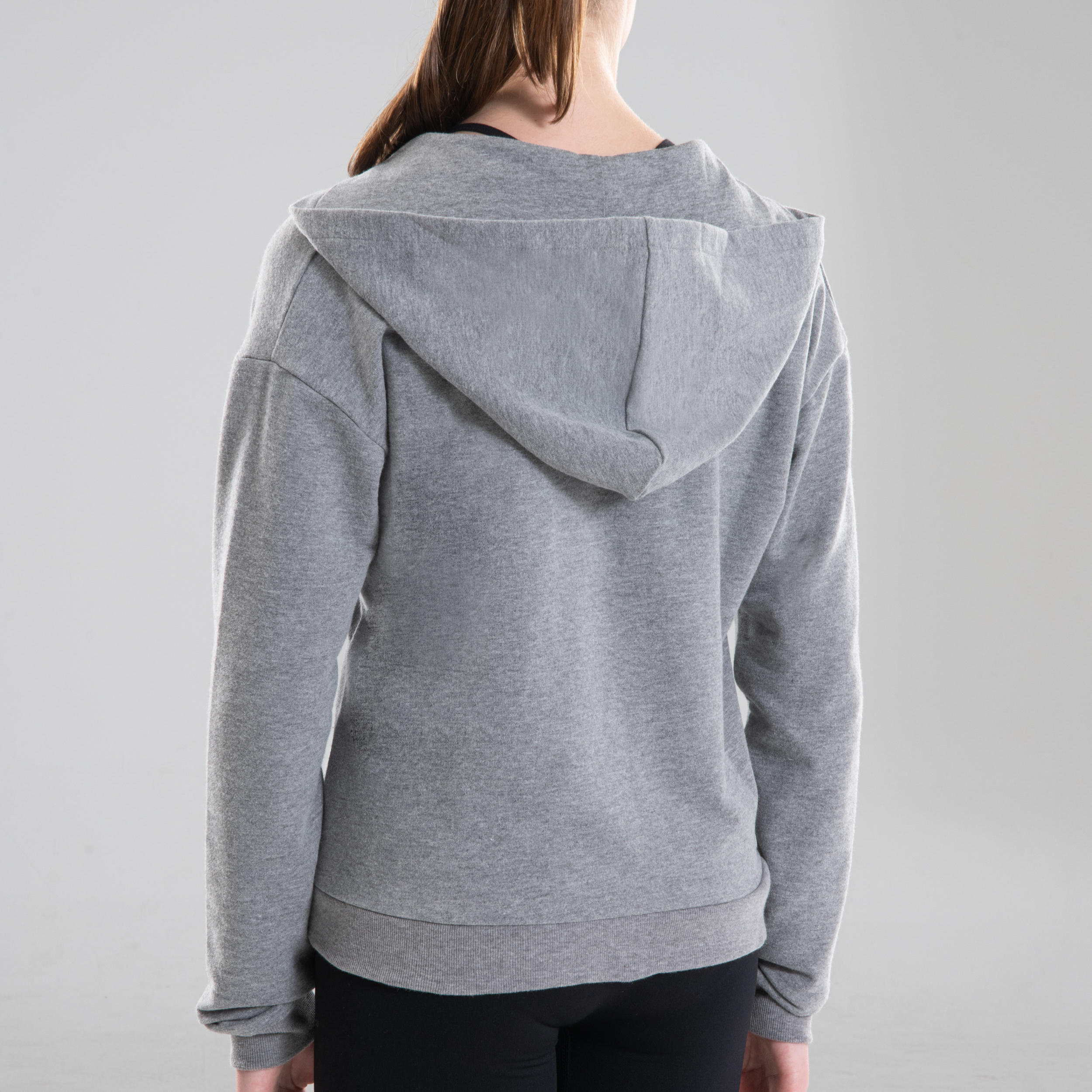 Girls' Hooded Modern Dance Sweatshirt - Grey 6/9