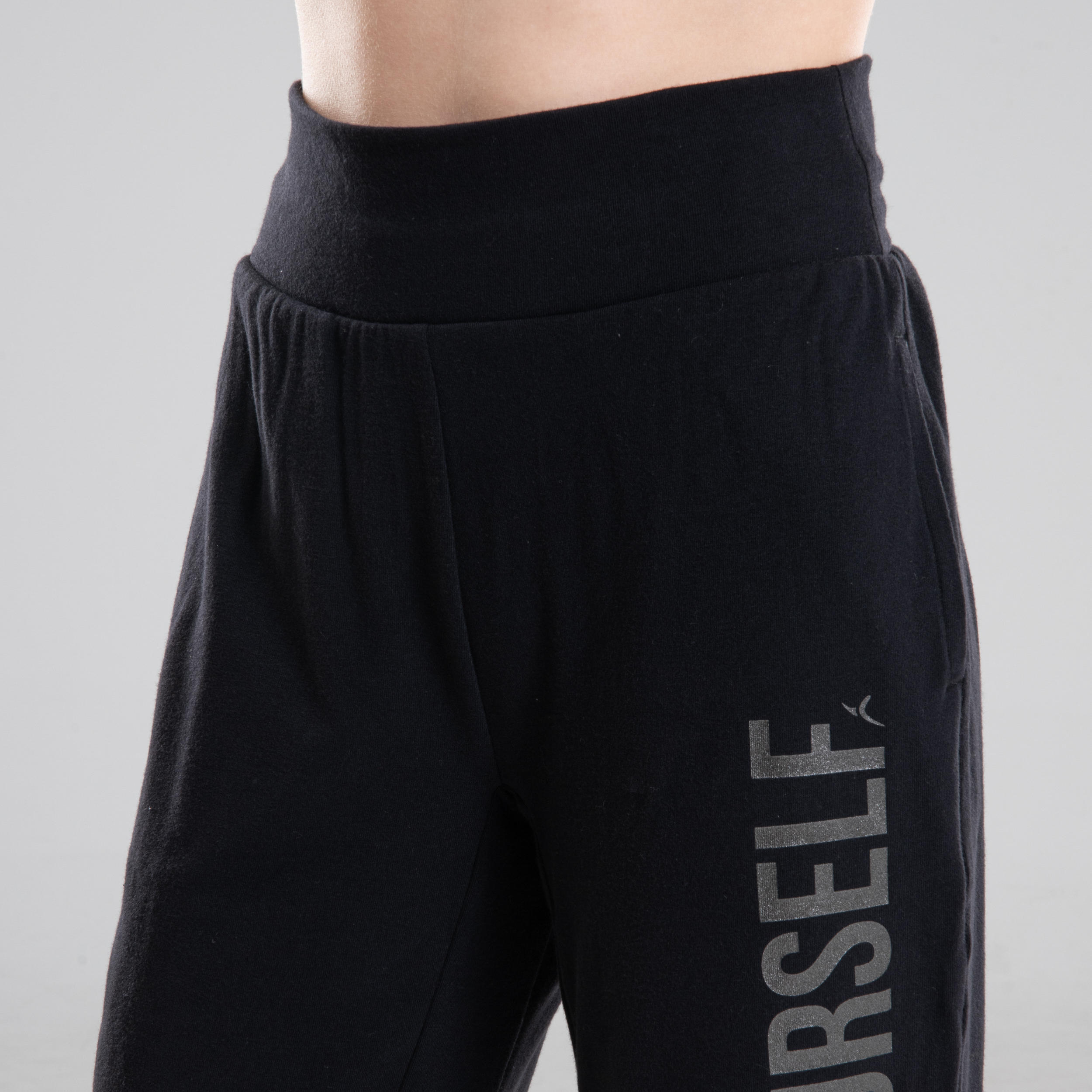 Girls' Convertible Modern Dance Bottoms - Black 9/15