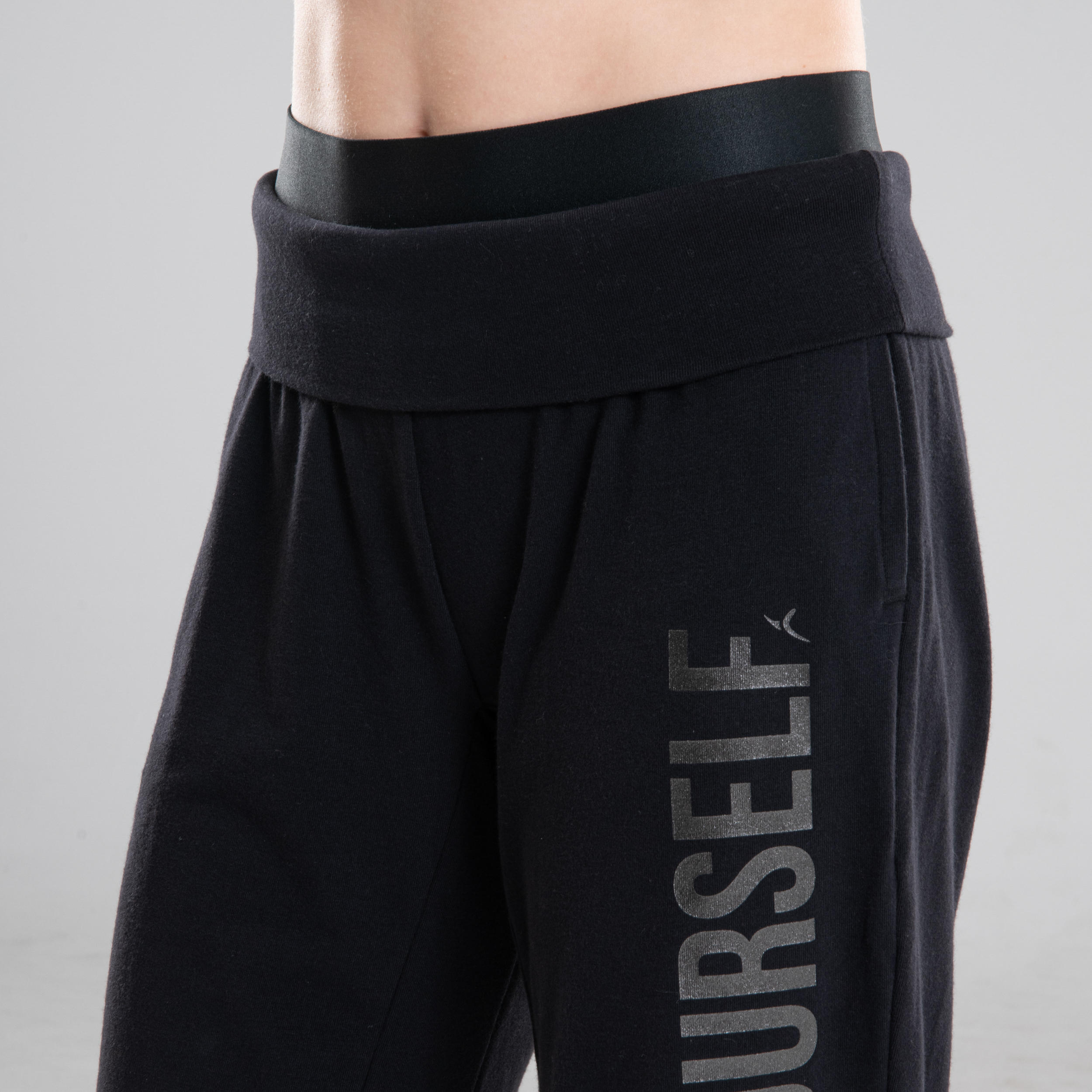Girls' Convertible Modern Dance Bottoms - Black 10/15