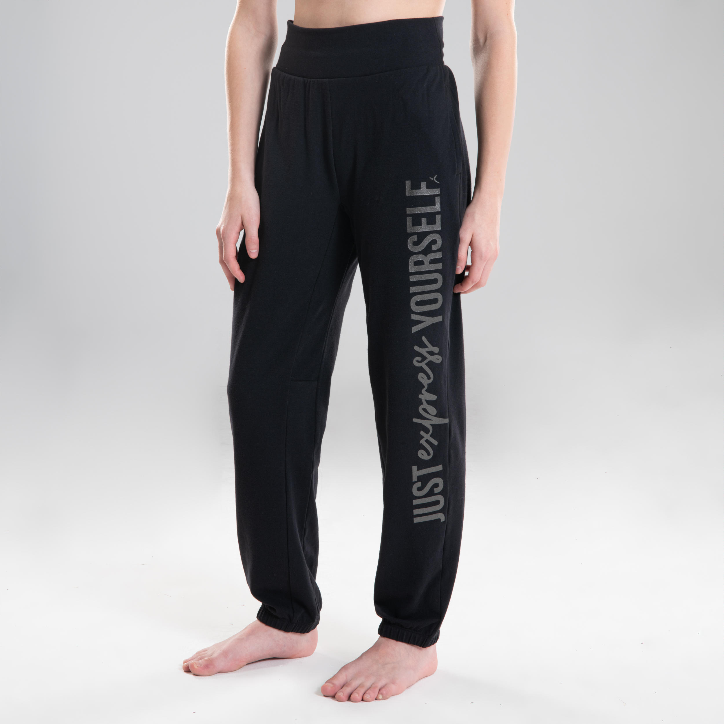 Girls' Convertible Modern Dance Bottoms - Black 6/15