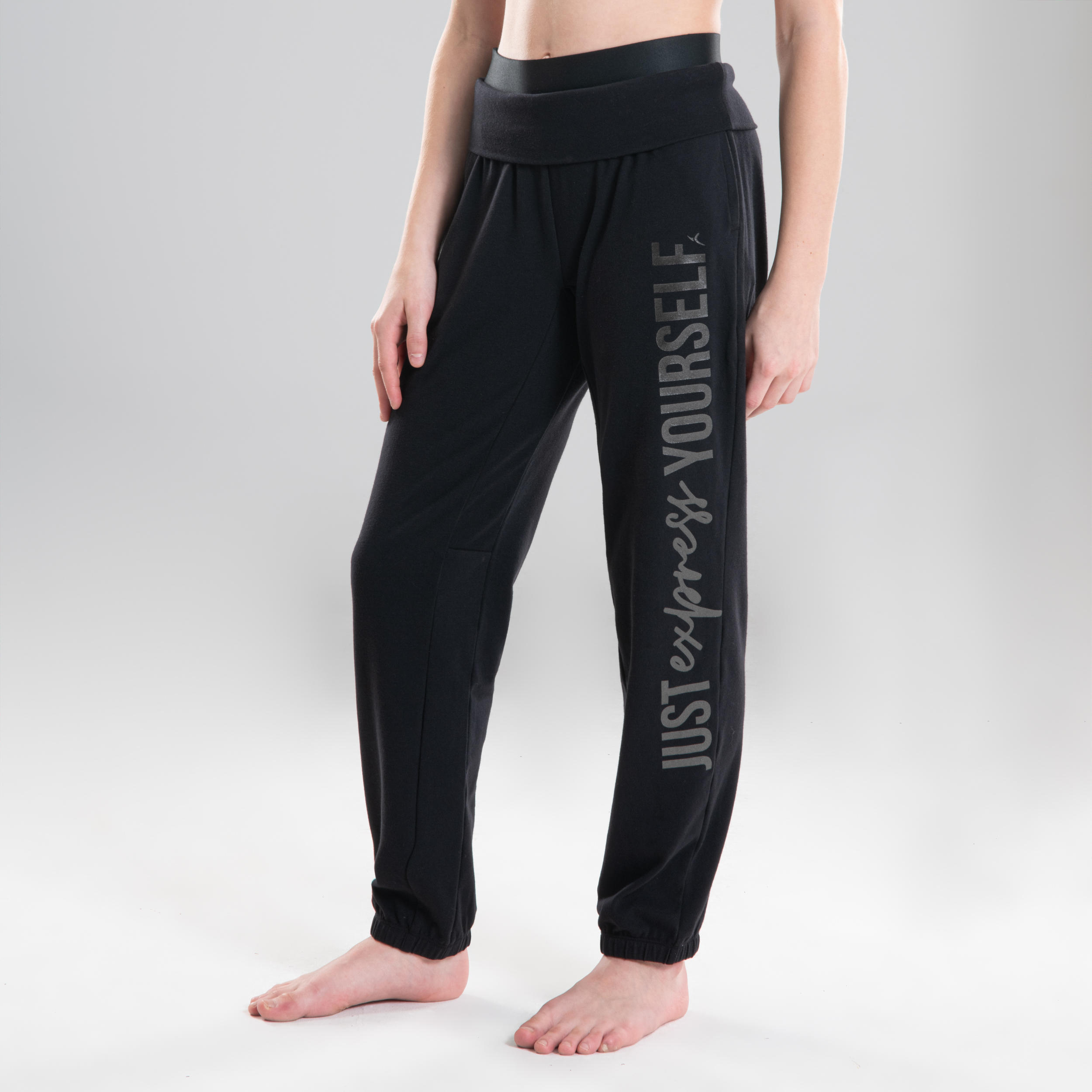 Girls' Convertible Modern Dance Bottoms - Black 7/15