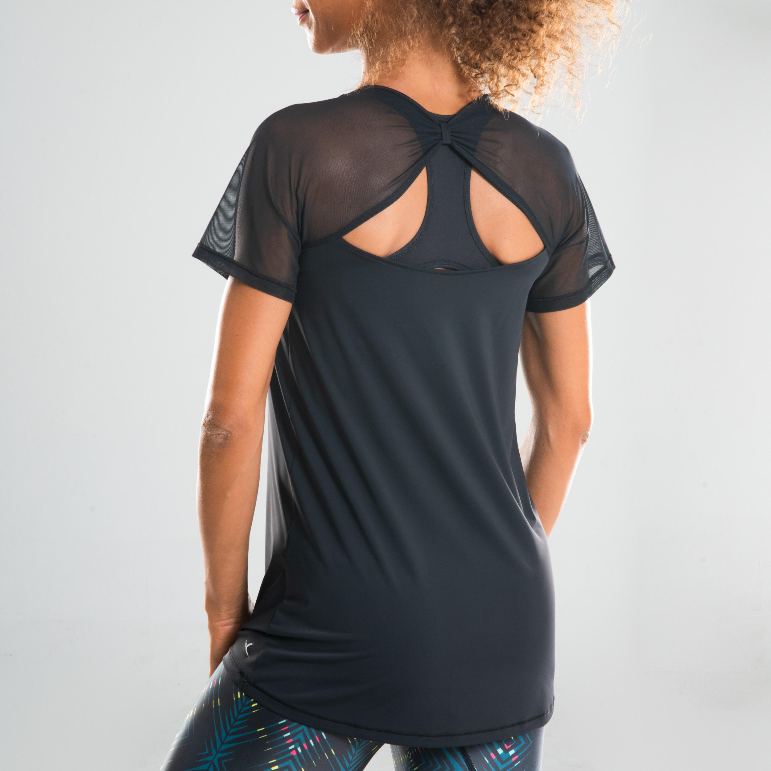 Women's Fitness Dance T-Shirt - Black 8/13
