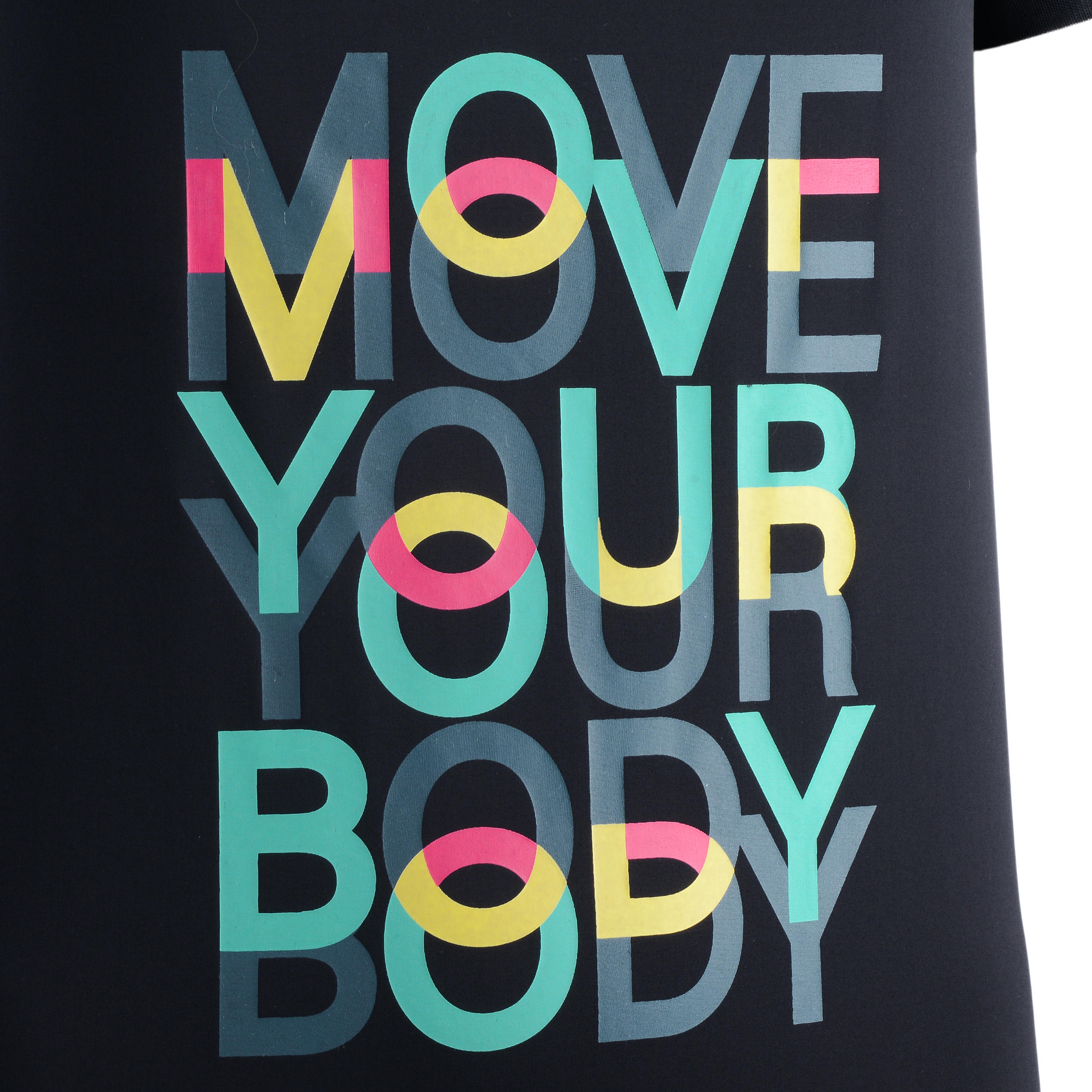 Women's Fitness Dance T-Shirt - Black 10/13