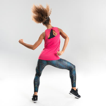 Débardeur danse fitness rose femme