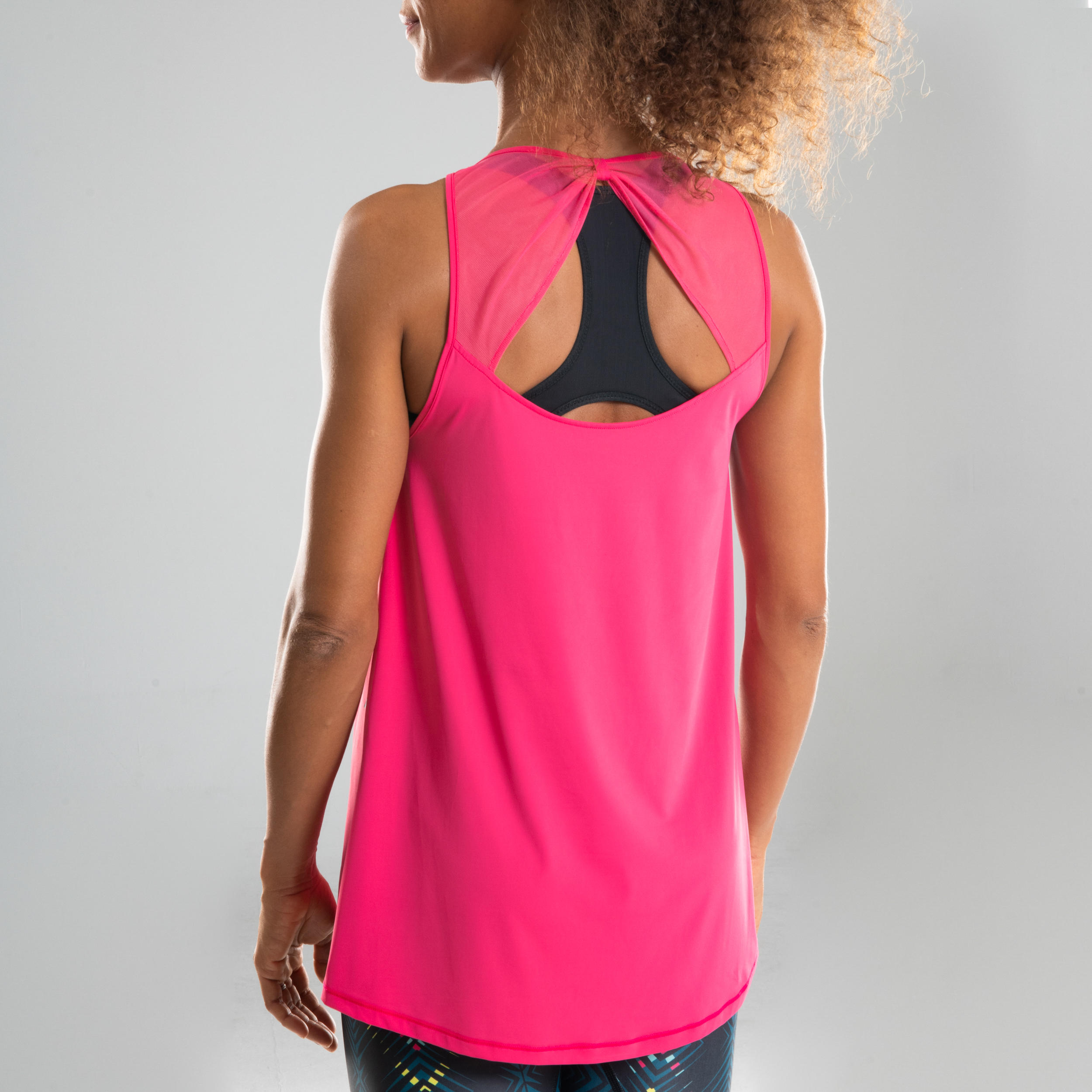 Women's Fitness Dance Tank Top - Pink 8/10