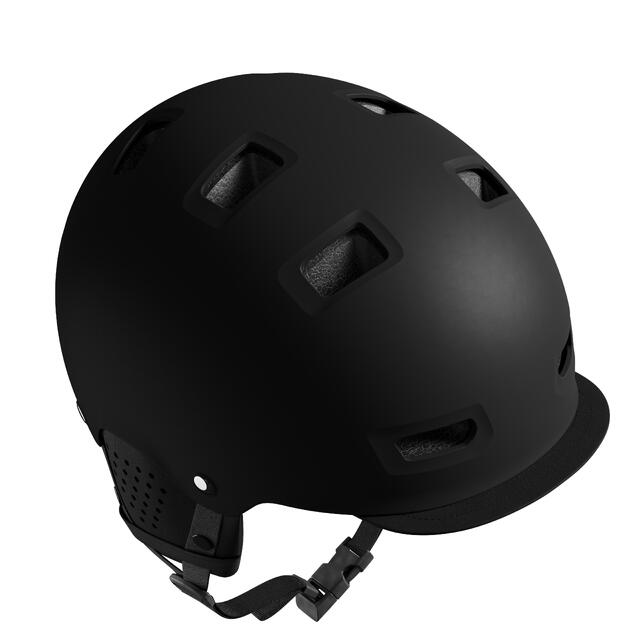 Fahrradhelm City Urban CBH 500 Bowl schwarz