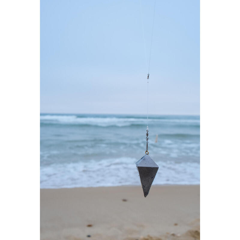 Plomb pyramide de pêche en surfcasting x2