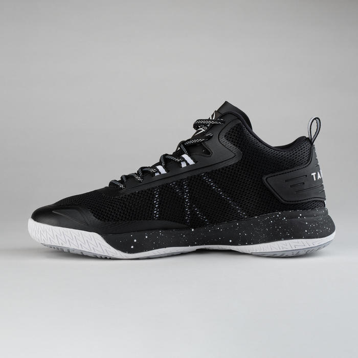 SC500 Adult Mid Basketball Shoes For Intermediate Players Black/Red