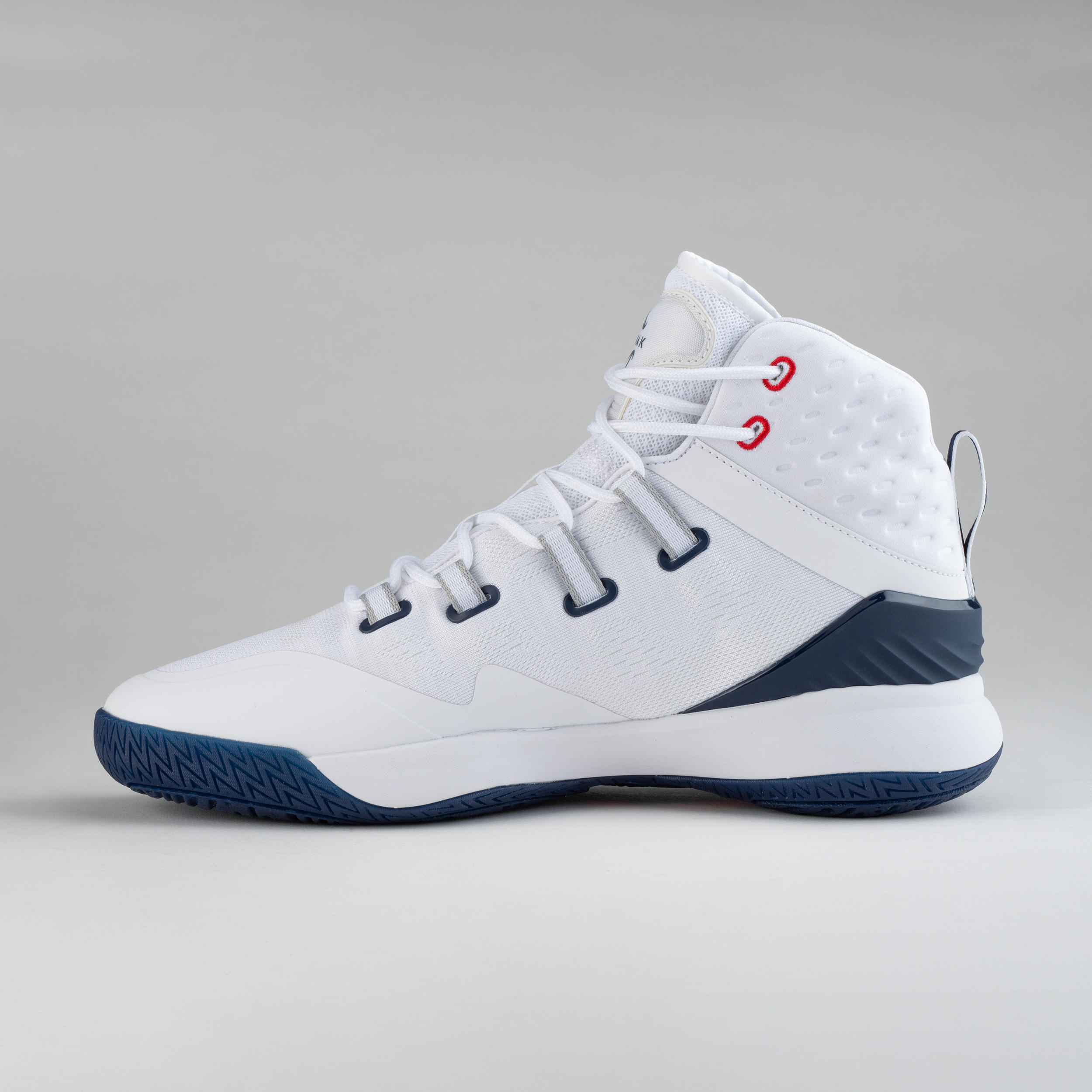 Men's High-Rise Basketball Shoes SC500 - White/White 3/17