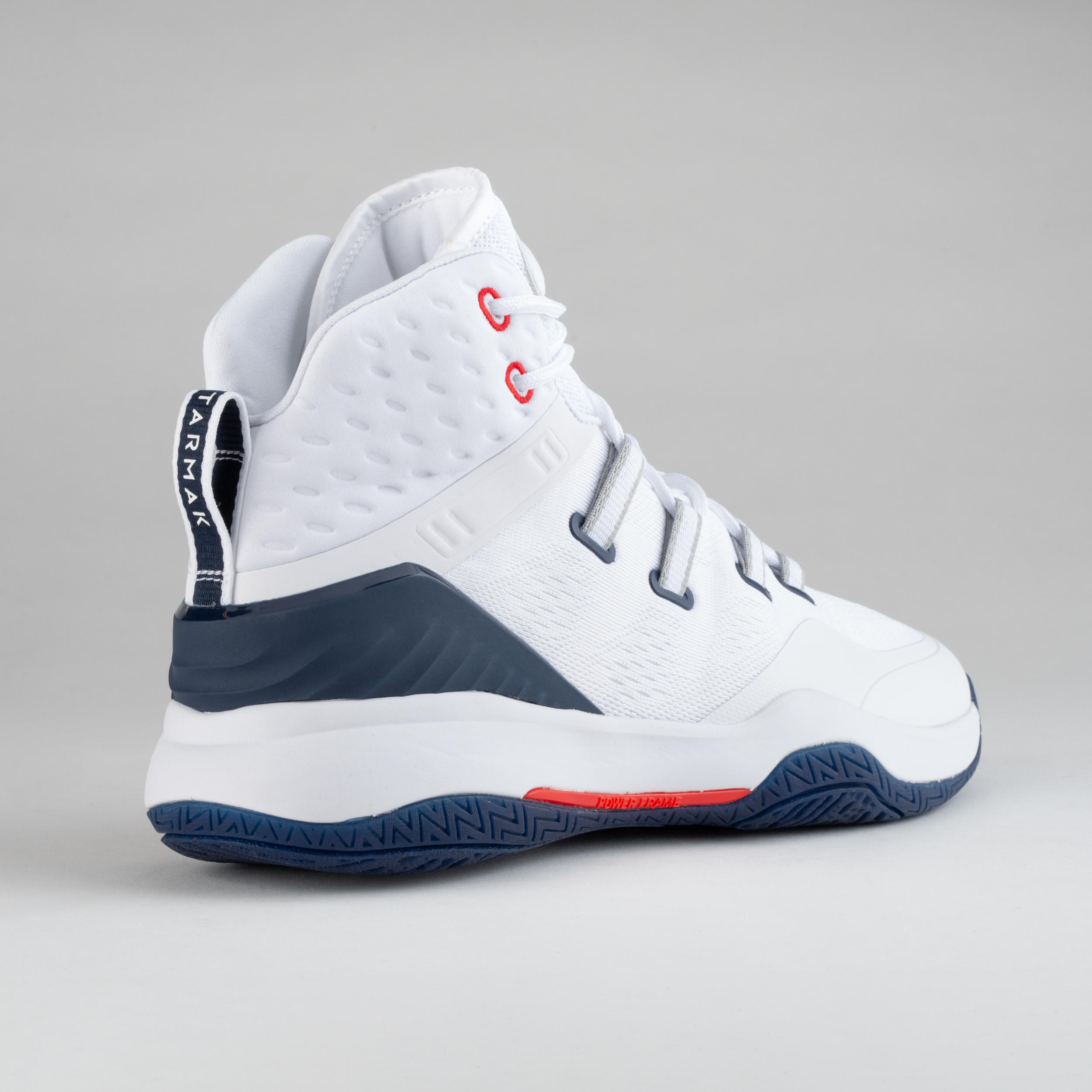 Men's High-Rise Basketball Shoes SC500 - White/White 7/17
