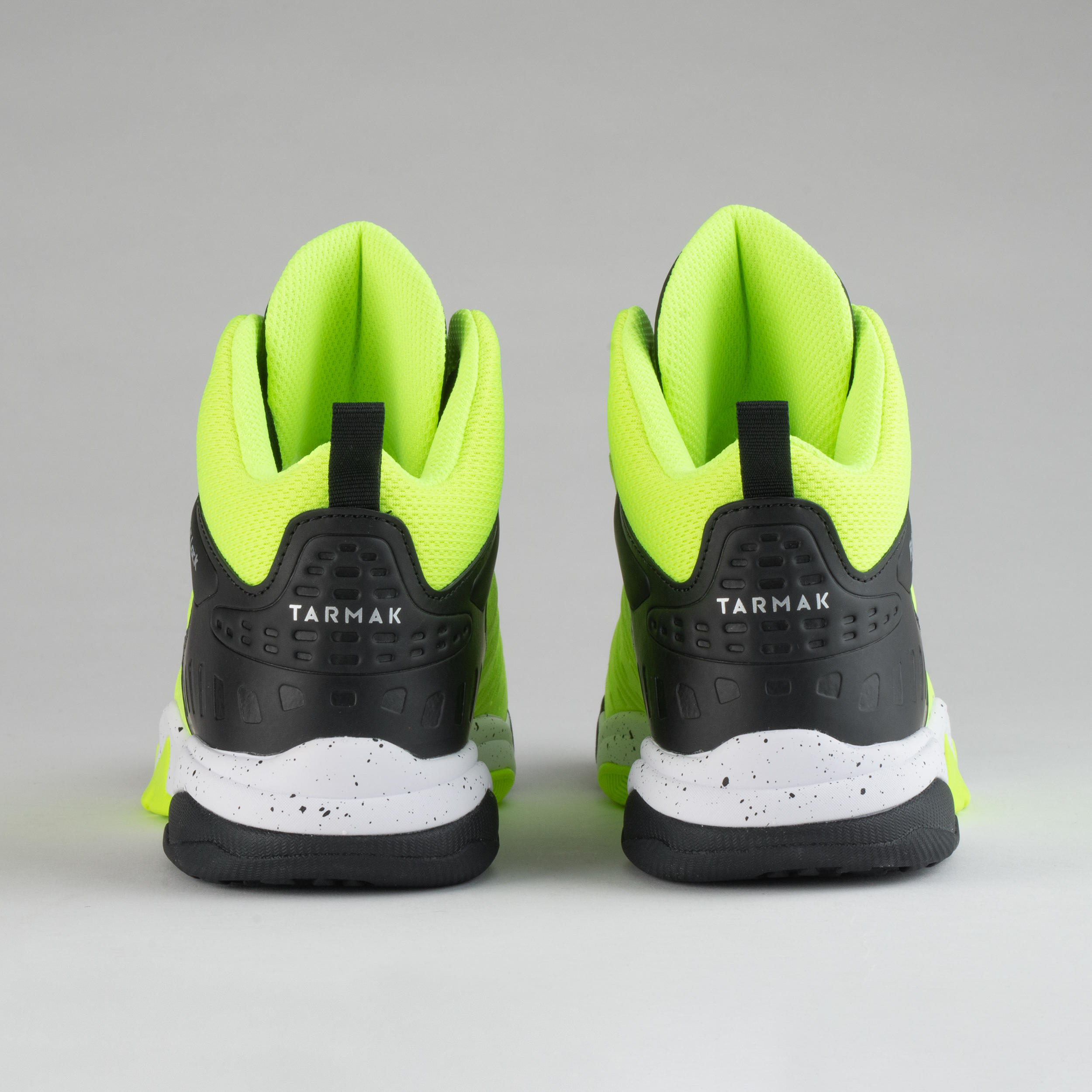 Kids' Intermediate Basketball Shoes SS500H - Neon Yellow/Black 10/10