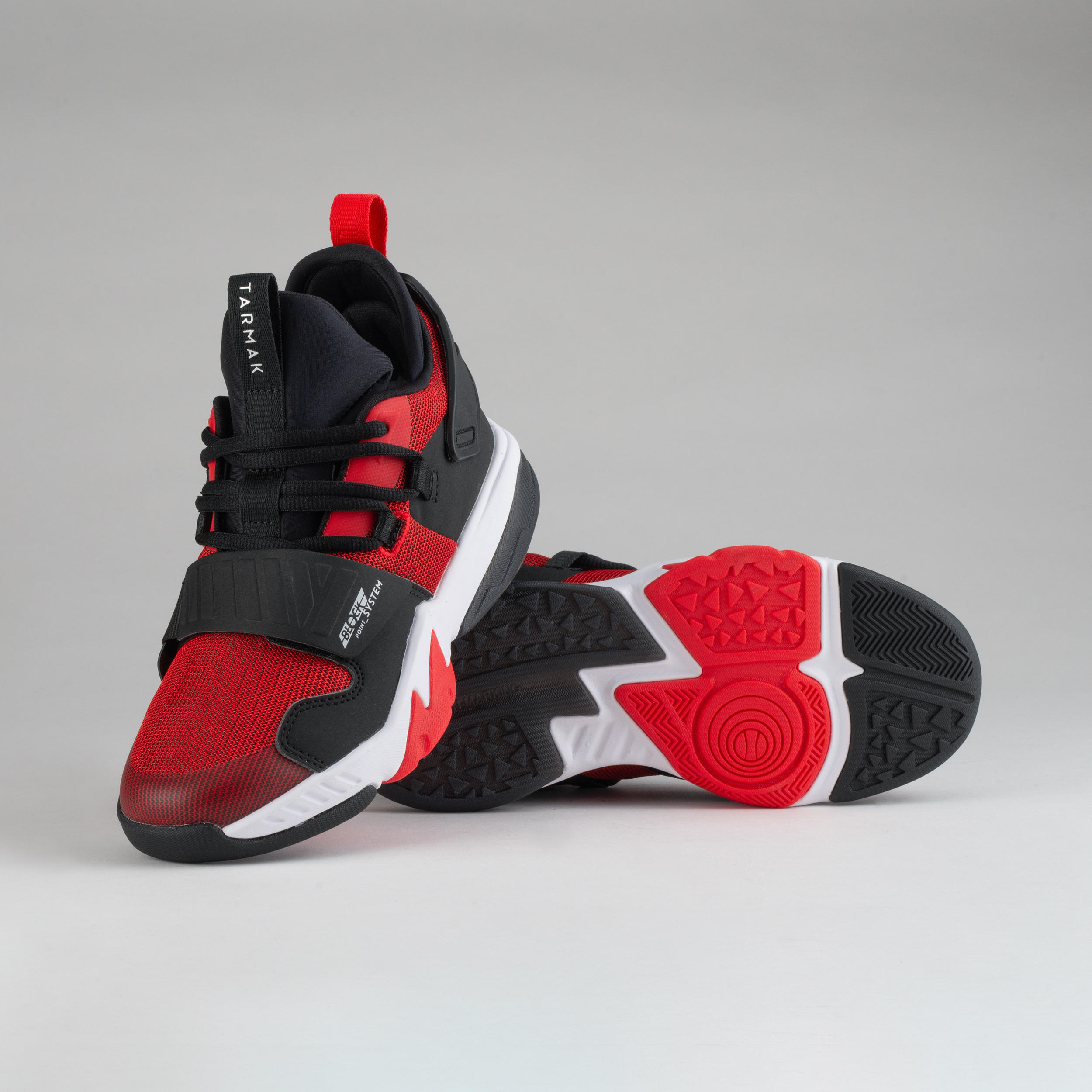 Kids' Intermediate Basketball Shoes SS500M - Red 3/10