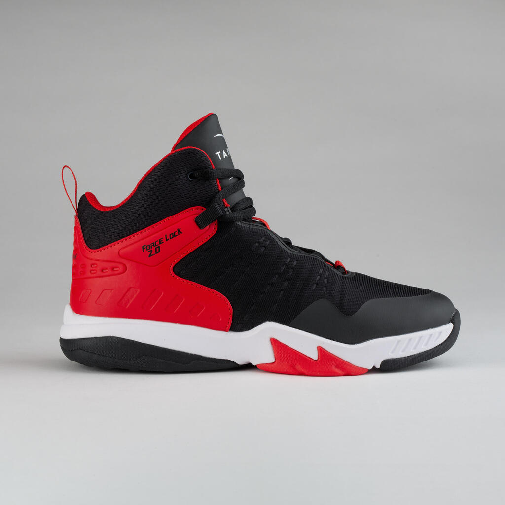 Basketballschuhe SS500H Kinder Fortgeschrittene schwarz/rot