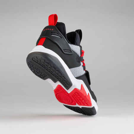 Kids' Intermediate Basketball Shoes SS500M - Black/Red