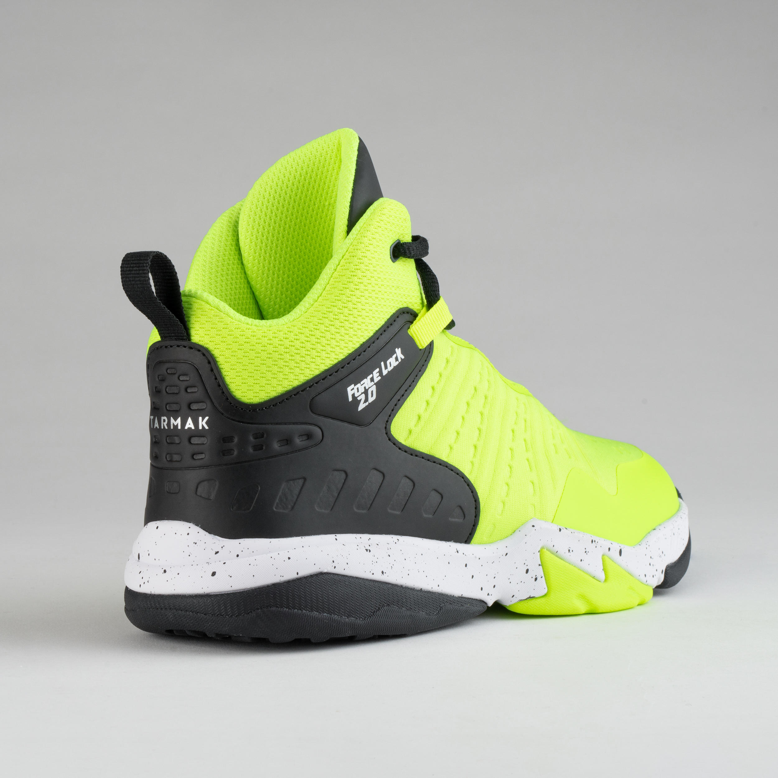 Kids' Intermediate Basketball Shoes SS500H - Neon Yellow/Black 8/10