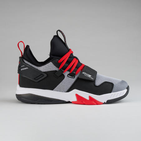 CHAUSSURES DE BASKETBALL ENFANT CONFIRME - SS500M NOIR ROUGE