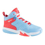 Tarmak Basketbalschoenen voor gevorderde jongens/meisjes blauw/roze SS500H