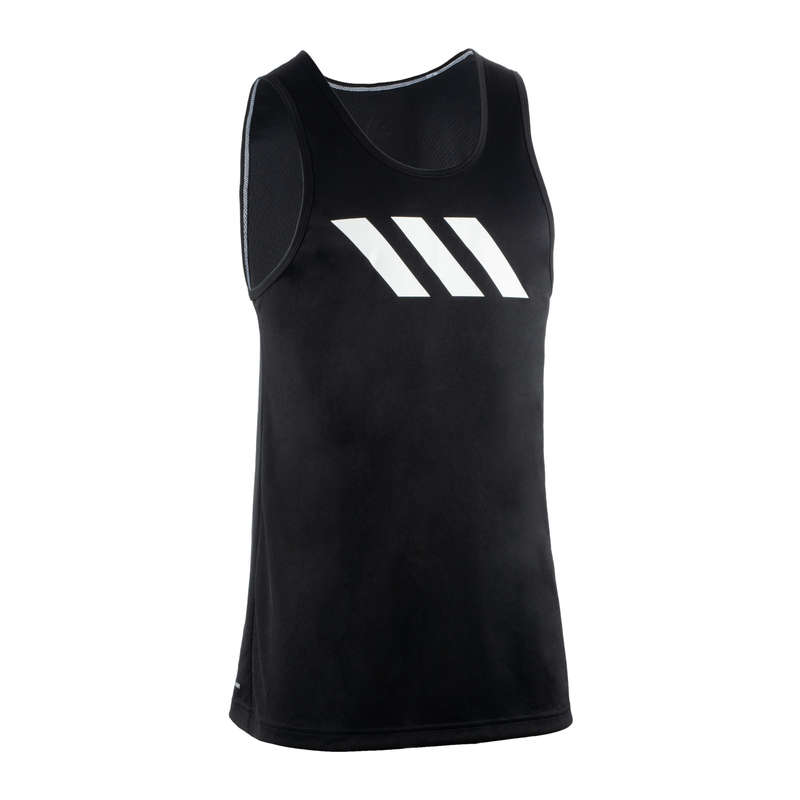 ADIDAS Basketball Jersey / Tank Top Black Decathlon