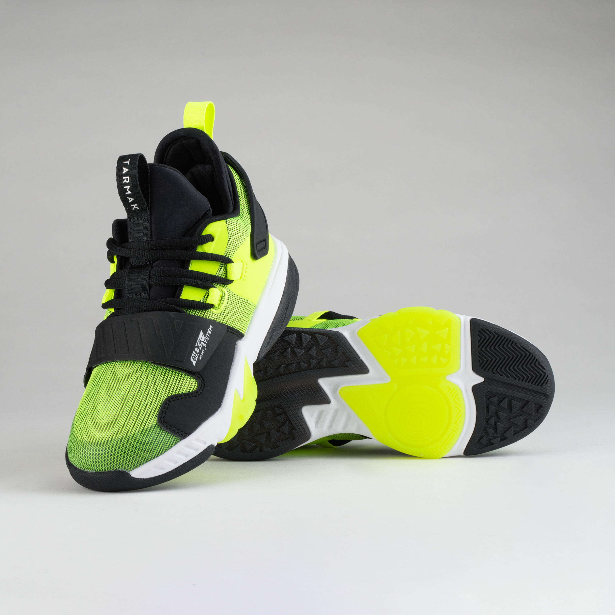 Black neon yellow shoes hotsell