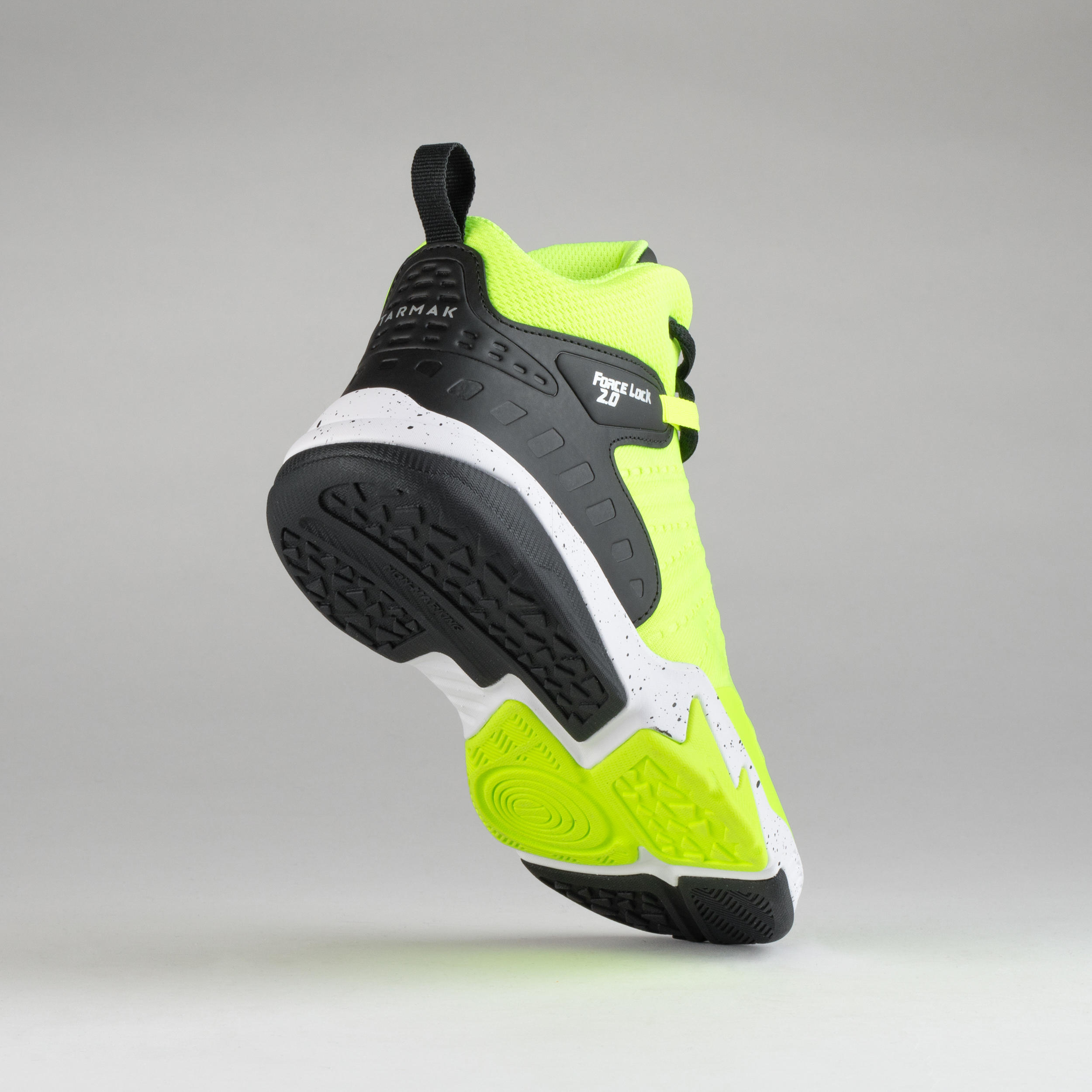 Kids' Intermediate Basketball Shoes SS500H - Neon Yellow/Black 5/10