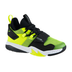 Girls'/Boys' Intermediate Basketball Shoes SS500M - Black/Neon Yellow