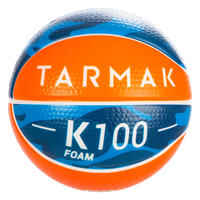 K100 Schaum Basketball Mini K100 Größe 1 Schaumstoff Kinder orange/blau