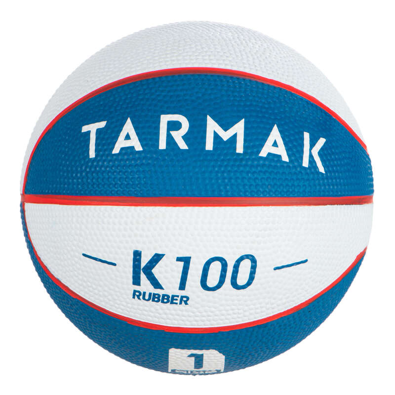TARMAK Mini B Kids' Size 1 Basketball. Up to age 4.White...