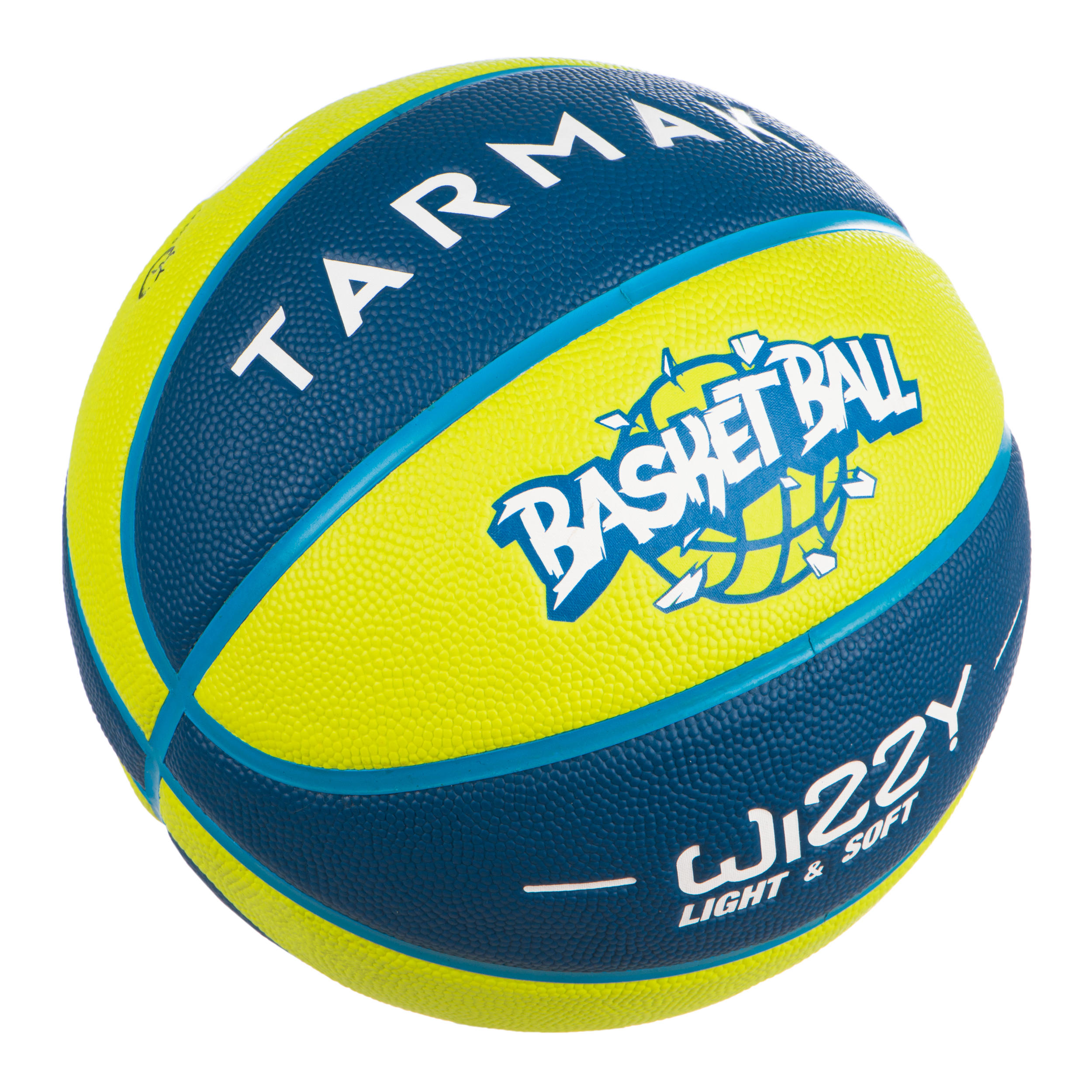Kids' Size 5 (Up to 10 Years) Basketball Wizzy - Blue/Green. 2/5